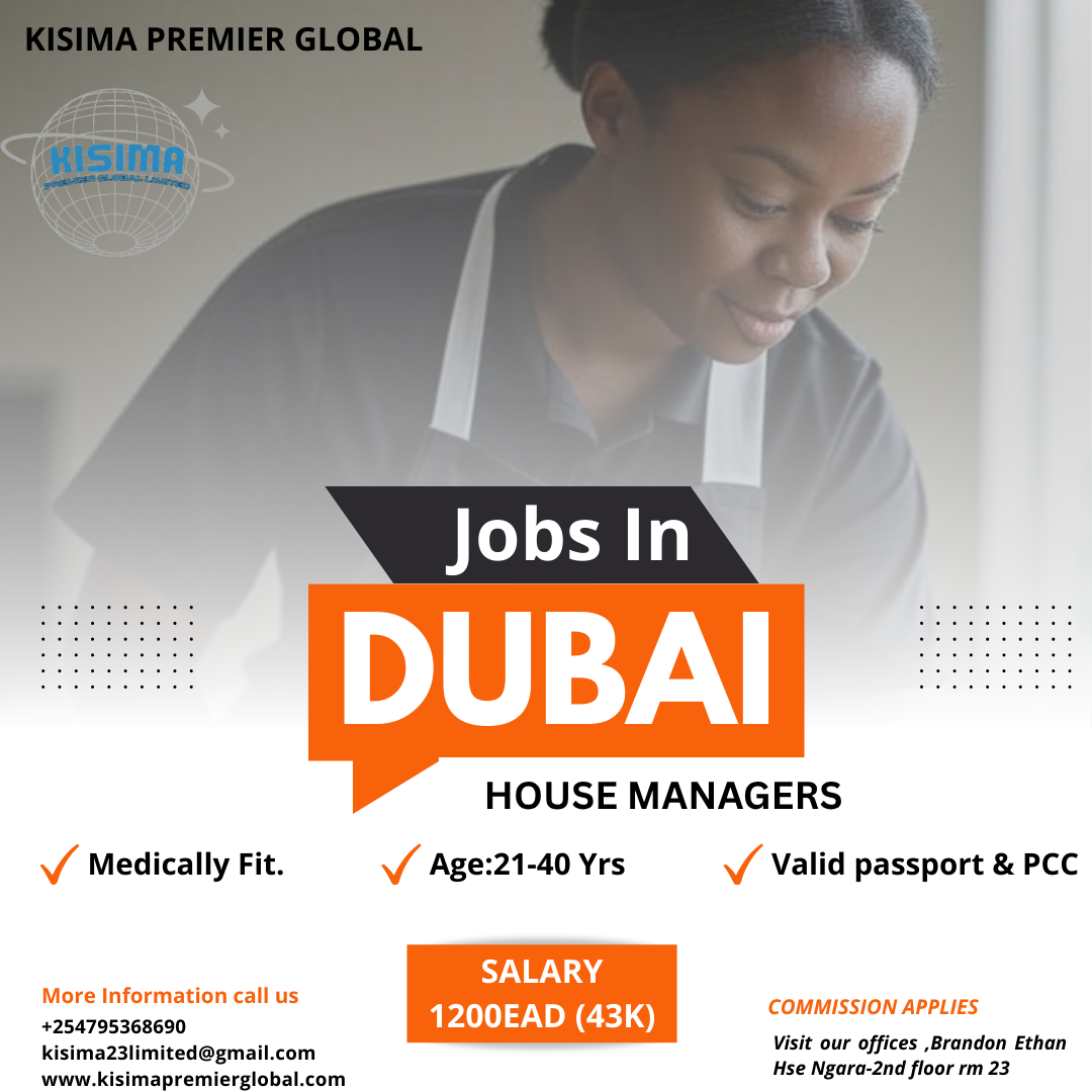House Managers  Jobs In Dubai